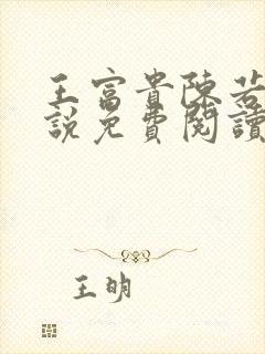 王富贵陈若兮小说免费阅读