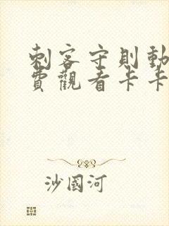 刺客守则动漫免费观看卡卡动漫