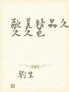 欧美精品久久久久久色封面