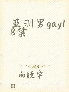 亚洲男gay18禁