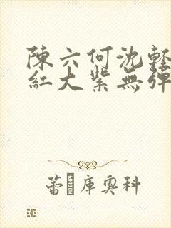 陈六何沈轻舞大红大紫无弹窗