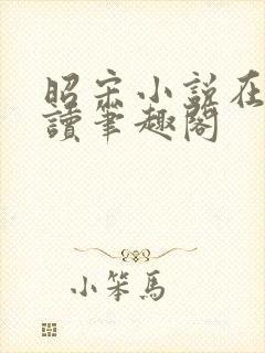 昭宋小说在线阅读笔趣阁