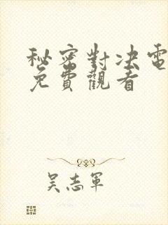 秘密对决电视剧免费观看