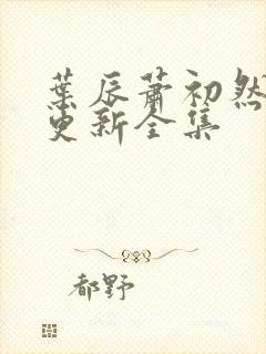 叶辰萧初然最新更新全集封面