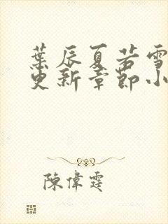 叶辰夏若雪最新更新章节小说免费阅读封面