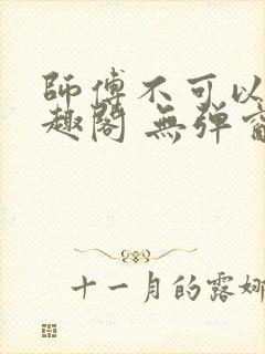 师傅不可以 笔趣阁 无弹窗封面