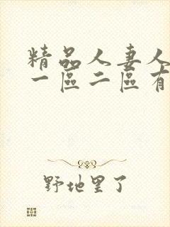 精品人妻人妻人一区二区有限公司