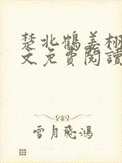 楚北鹤姜栩栩全文免费阅读笔趣阁封面