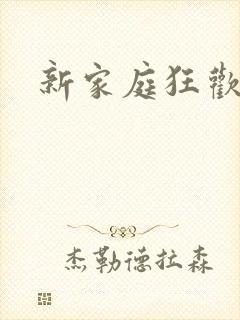 新家庭狂欢小说封面