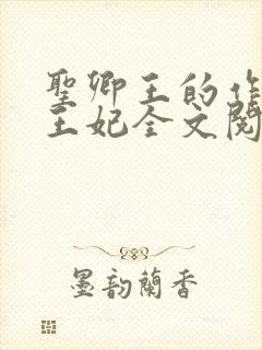 圣卿王的作妖小王妃全文阅读