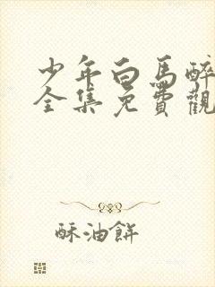 少年白马醉春风全集免费观看免费