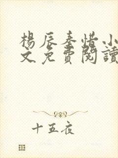 杨辰秦惜小说全文免费阅读最新封面