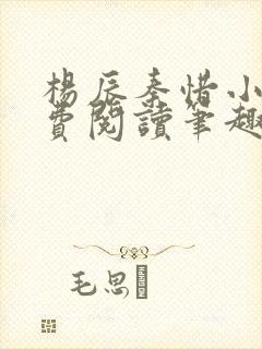 杨辰秦惜小说免费阅读笔趣阁全文