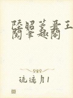 陆昭菱晋王周时阅笔趣阁封面