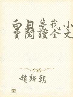 白日梦我小说免费阅读全文无删减封面