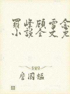 罗峰顾雪念最新小说全文免费阅读