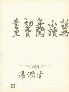 李初年小说全文免费阅读无弹窗封面