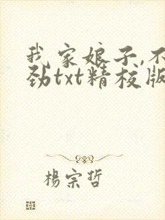我家娘子,不对劲txt精校版封面