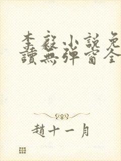 李毅小说免费阅读无弹窗全文封面