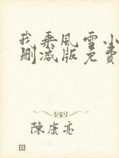 我乘风雪小说无删减版免费阅读