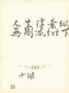 人生得意纵须欢无删减txt下载