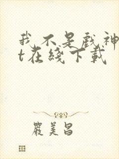 我不是戏神txt在线下载封面