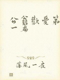 公翁欢爱第三十一篇