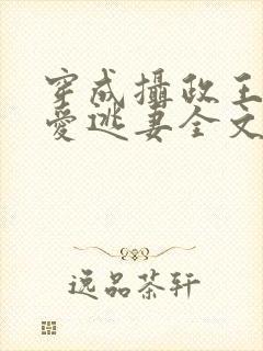 穿成摄政王的侍爱逃妻全文免费阅读