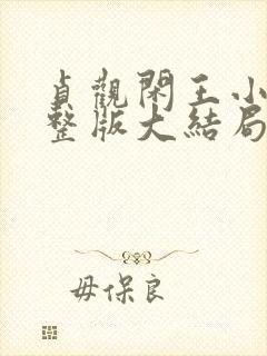 贞观闲王小说完整版大结局封面