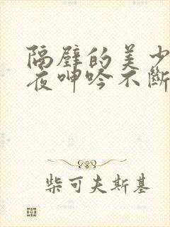 隔壁的美少妇夜夜呻吟不断