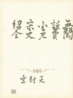 绍宋小说无弹窗全文免费阅读