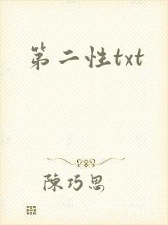 第二性txt封面