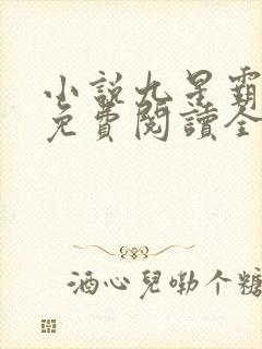 小说九星霸体诀免费阅读全文无窗口封面