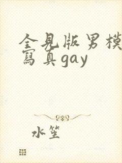 全见版男模私密写真gay