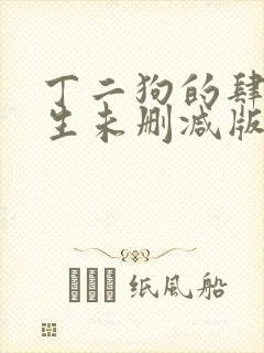 丁二狗的肆意人生未删减版小说封面