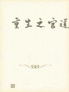 重生之官道小说