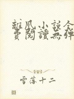 离凰小说全文免费阅读无弹窗封面