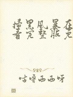 扫黑风暴在线观看完整版免费观看