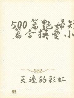 500篇艳妇短篇合换爱小说封面