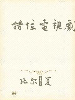 错位电视剧结局封面