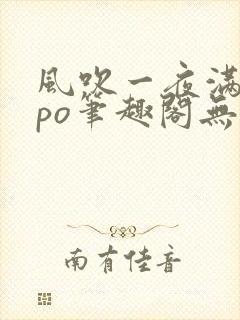 风吹一夜满关山po笔趣阁无弹窗