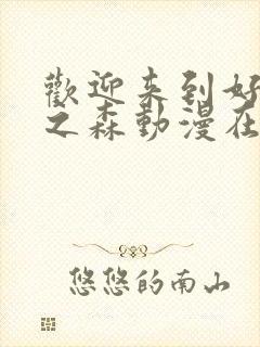 欢迎来到好精灵之森动漫在线播放