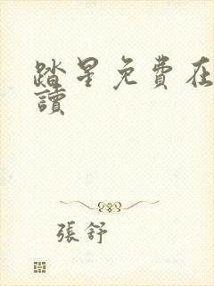 踏星免费在线阅读封面