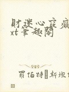 财迷心窍癫婆txt笔趣阁封面