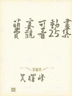 萌赛可动画片免费观看25集