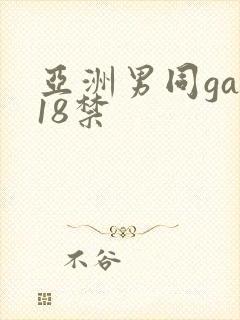 亚洲男同gay18禁封面