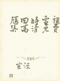 雁回时电视剧全集高清免费播放