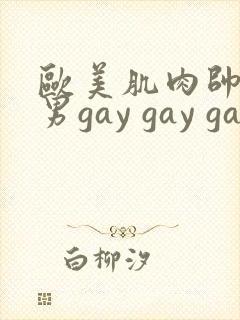欧美肌肉帅哥男男gay gay gay