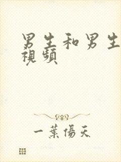 男生和男生操的视频