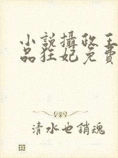 小说摄政王的医品狂妃免费阅读全文